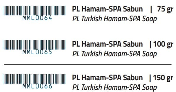 Hamam-SPA Sabun Tablosu