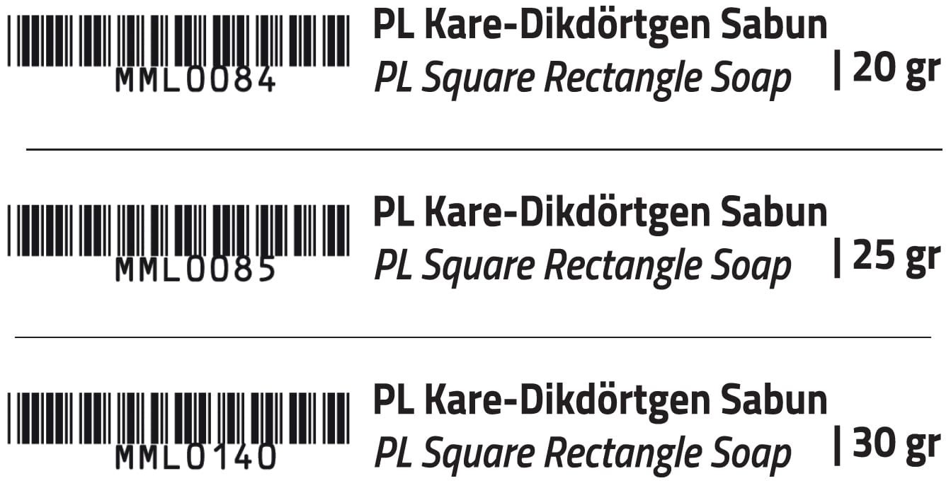 Kare-Dikdörtgen Sabun Tablosu